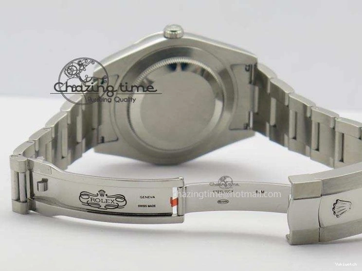 SS II 116334 On Sliver Sticks Dial Markers 41mm A3136 SS Gray Datejust Bracelet 0405